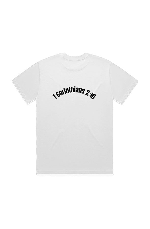 1 Corinthians 2:10 DIG DEEP HEAVY TEE (unisex) EMBROIDERED