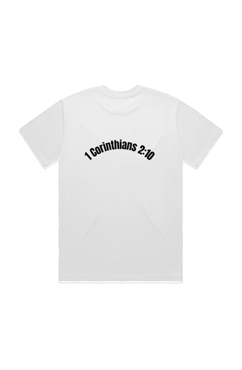 1 Corinthians 2:10 DIG DEEP HEAVY TEE (unisex) EMBROIDERED