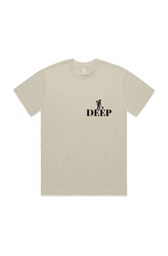 1 Corinthians 2:10 DIG DEEP HEAVY TEE (unisex) EMBROIDERED