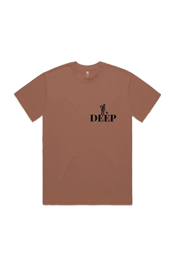 1 Corinthians 2:10 DIG DEEP HEAVY TEE (unisex) EMBROIDERED