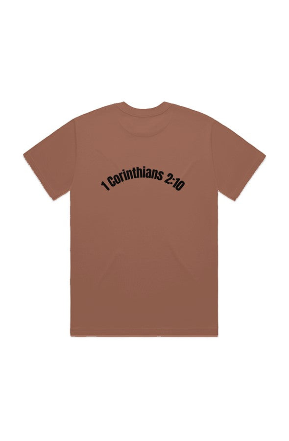 1 Corinthians 2:10 DIG DEEP HEAVY TEE (unisex) EMBROIDERED