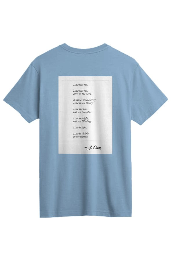 Love Sees Me. DIG DEEP-RUBY Supima Tee (unisex)