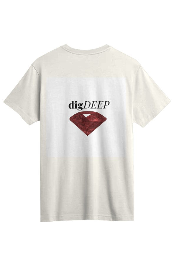 SURRENDERED DIG DEEP-RUBY Supima Tee (unisex)