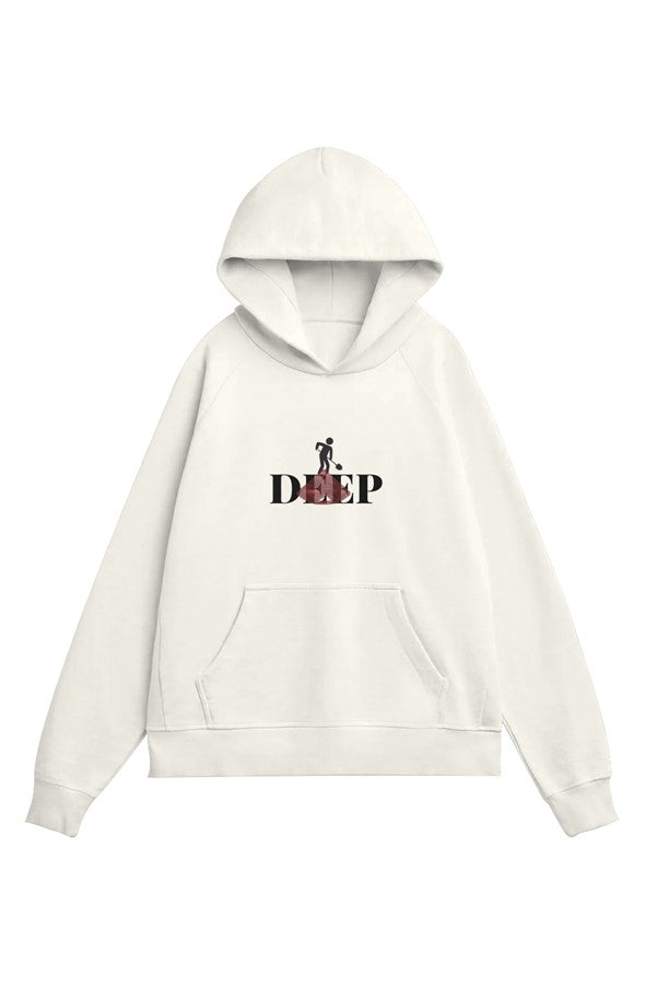 1 Corinthians 2:10 DIG DEEP-RECOGNITION Heavy Organic French Terry Hood EMBROIDERED (Unisex)
