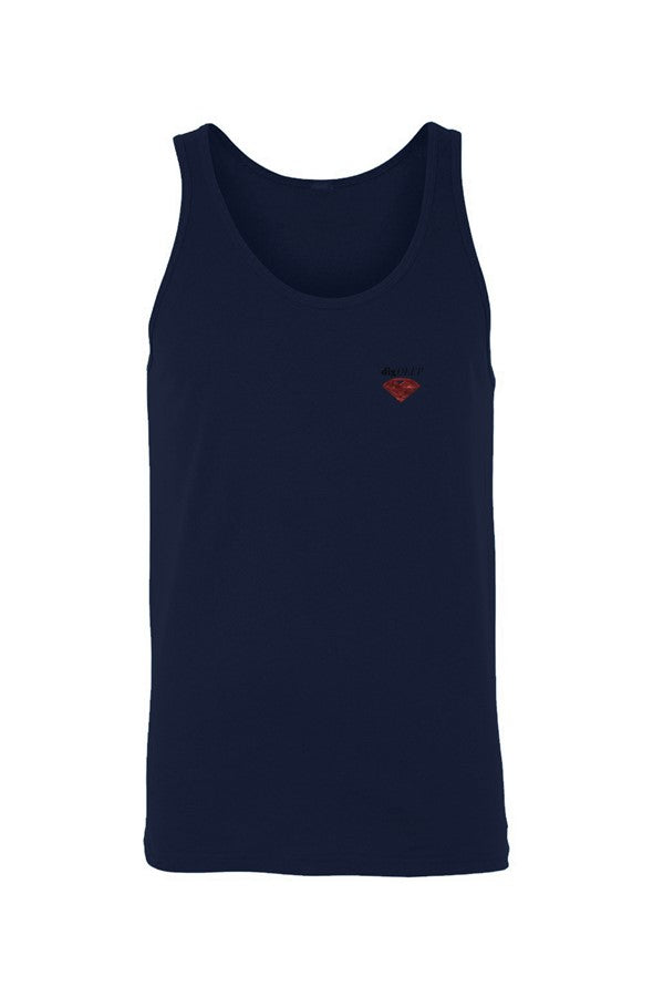 DIG DEEP-RUBY Jersey Tank EMBROIDERED (Unisex)
