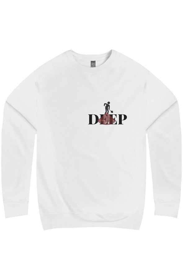 SURRENDERED + DIG DEEP-RECOGNITION EMBROIDERED LOGO Premium Crew Neck (unisex)