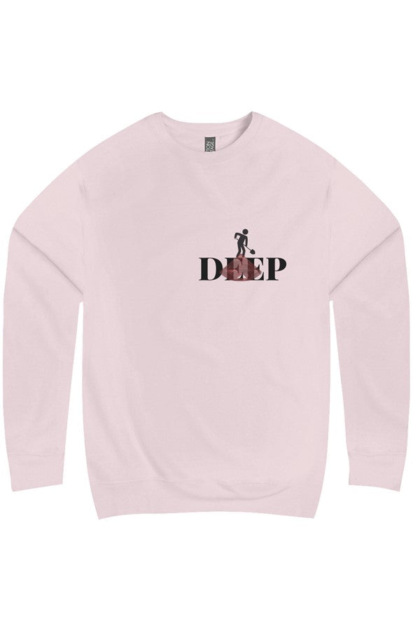 SURRENDERED + DIG DEEP-RECOGNITION EMBROIDERED LOGO Premium Crew Neck (unisex)
