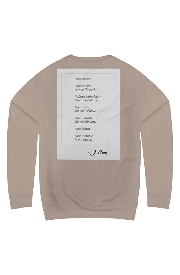 LOVE SEES ME + DIG DEEP-RECOGNITION EMBROIDERED LO
