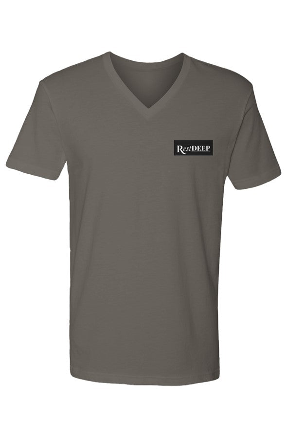 REST DEEP Cotton Short Sleeve V Neck EMBROIDERED (
