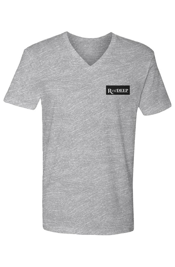 REST DEEP Cotton Short Sleeve V Neck EMBROIDERED (